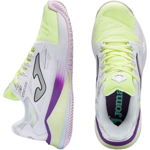 Кроссовки женские для падел Joma SPIN Lady White/Lemon/Violet