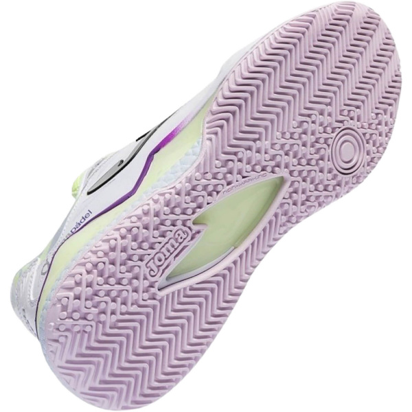Кроссовки женские для падел Joma SPIN Lady White/Lemon/Violet