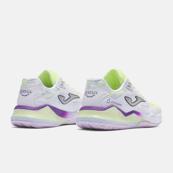 Кроссовки женские для падел Joma SPIN Lady White/Lemon/Violet
