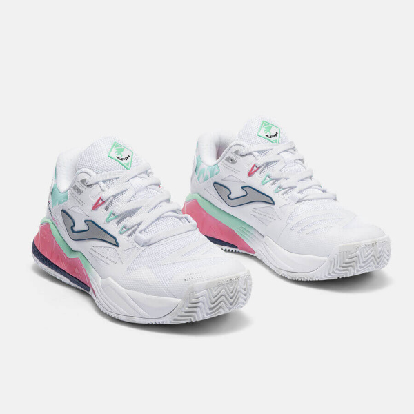 Кроссовки женские для падел Joma SPIN Lady White/Mint/Rose
