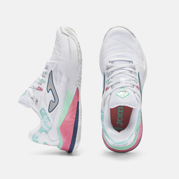Кроссовки женские для падел Joma SPIN Lady White/Mint/Rose