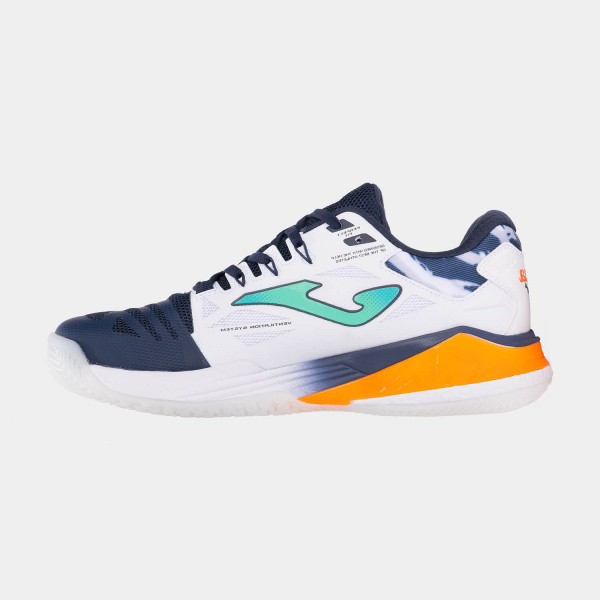 Кроссовки мужские для падел Joma SPIN  White/Navy/Orange/Mint